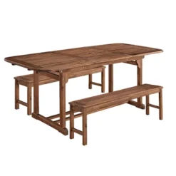 Ravenscroft 3pc Modern Boho Acacia Wood Slat Top Outdoor Dining Set - Saracina Home 16 Ravenscroft 3pc Modern Boho Acacia Wood Slat Top Outdoor Dining Set - Saracina Home -Saracina Home GUEST c6e42648 bb8b 4360 a33e 0e6b93726692