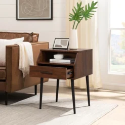 Modern 1 Drawer Angled Side Table - Saracina Home -Saracina Home GUEST c89f3526 ba89 470f a5ae 0affe175494b