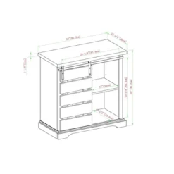 Tertia Modern Transitional Accent Cabinet With Sliding Plank Door - Saracina Home -Saracina Home GUEST c924aee1 3580 44e6 bac3 1442628148bf
