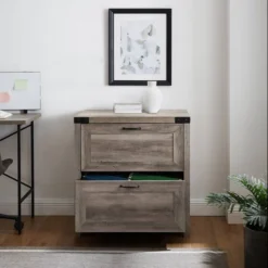 Rustic Farmhouse 2 Drawer File Cabinet - Saracina Home -Saracina Home GUEST cd09ecfd 2800 45ff b975 ac1de6453ea1