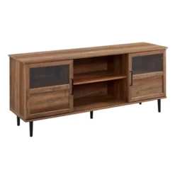 Modern Wood And Glass Door Console TV Stand For TVs Up To 65" - Saracina Home 15 Modern Wood And Glass Door Console TV Stand For TVs Up To 65" - Saracina Home -Saracina Home GUEST d02fbffd f80d 4c45 adab e09a3c6cba80