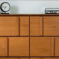 Modern Vertical Accent Solid Wood 6 Drawer Double Dresser - Saracina Home 32 Modern Vertical Accent Solid Wood 6 Drawer Double Dresser - Saracina Home -Saracina Home GUEST d269526e 49c3 4238 a724 62b0006a4bd0