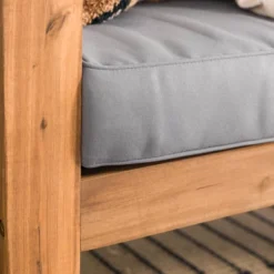 Galia Square Leg Acacia Wood Patio Loveseat With Cushions - Brown - Saracina Home 26 Galia Square Leg Acacia Wood Patio Loveseat With Cushions - Brown - Saracina Home -Saracina Home GUEST d2ed3c81 9739 462a bb73 fd1b3f7c05ae