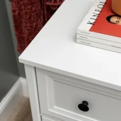 Classic 6 Drawer Groove Dresser White - Saracina Home -Saracina Home GUEST d3753e85 0e1f 4959 8042 14499438c98e