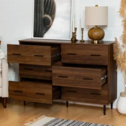Higgins Modern Horizontal 6 Drawer Dresser - Saracina Home -Saracina Home GUEST d4a007e9 9d47 4c0b b108 e3f2f1382d5a