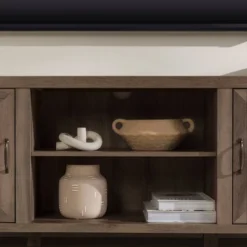 Modern Industrial Barn Door TV Stand For TVs Up To 80" - Saracina Home -Saracina Home GUEST d7035150 4fdf 4553 abe7 d2dea7f47802