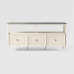 Farmhouse 3 Drawer Wood TV Stand For TVs Up To 65" - Saracina Home 28 Farmhouse 3 Drawer Wood TV Stand For TVs Up To 65" - Saracina Home -Saracina Home GUEST d9730f71 b9b6 492b a5cf a4fc4c23ddea