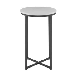 Vivian Glam X Leg Round Side Table - Saracina Home -Saracina Home GUEST d9c87a6c 23a2 4a0b be6b a91c0814beb2