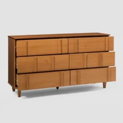 Modern Vertical Accent Solid Wood 6 Drawer Double Dresser - Saracina Home 36 Modern Vertical Accent Solid Wood 6 Drawer Double Dresser - Saracina Home -Saracina Home GUEST dad44077 d13a 4df5 9c02 138c7fbc4767