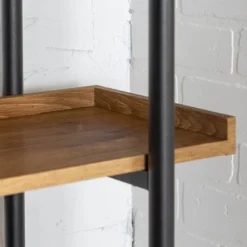 68" 5 Tray Shelf Urban Pipe X Back Bookshelf - Saracina Home -Saracina Home GUEST dc48e521 6f15 4188 bc6b c363538622f2