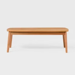 Saracina Home Modern Boho Rounded Rectangle Eucalyptus Patio Coffee Table -Saracina Home GUEST dcd4064e 003f 4c9e be67 ae1193c168c6