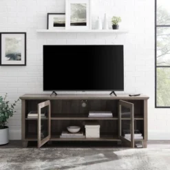 Rustic Transitional 2 Door TV Stand For TVs Up To 65" - Saracina Home 15 Rustic Transitional 2 Door TV Stand For TVs Up To 65" - Saracina Home -Saracina Home GUEST e0f2d6d1 289a 42ad ae2d d0c60521cafd