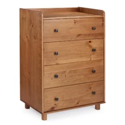 Katie Solid Wood Transitional Tray Top 4 Drawer Dresser - Saracina Home -Saracina Home GUEST e921be28 77d8 4827 9799 4453c00cff32
