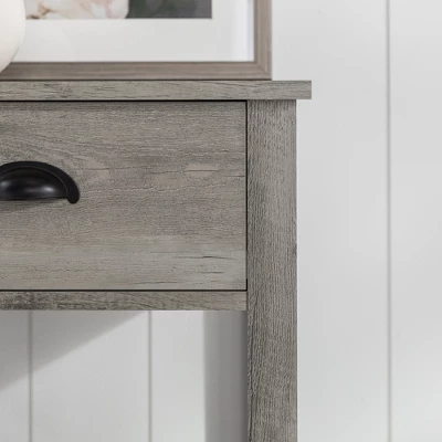June Rustic Transitional Square Nightstand With Lower Shelf - Saracina Home 12 June Rustic Transitional Square Nightstand With Lower Shelf - Saracina Home - Image 12