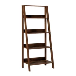 55" Thatcher Transitional Wood 4 Shelf Ladder Bookshelf - Saracina Home -Saracina Home GUEST ec1a5c50 9f0e 435d 99dc 71812f9893c7