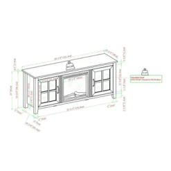 Transitional Farmhouse Window Pane Fireplace TV Stand For TV's Up To 65" Gray Wash - Saracina Home 17 Transitional Farmhouse Window Pane Fireplace TV Stand For TV's Up To 65" Gray Wash - Saracina Home -Saracina Home GUEST ec717493 c6e9 4860 bcbd c6e37e9f177e