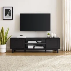 Modern Transitional 2 Door Storage TV Stand For TVs Up To 65" - Saracina Home 13 Modern Transitional 2 Door Storage TV Stand For TVs Up To 65" - Saracina Home -Saracina Home GUEST ed692f76 ef59 4df7 9b75 0bb9a780a577
