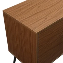 2 Door Mid-Century Modern Wood Storage TV Stand For TVs Up To 65" - Saracina Home -Saracina Home GUEST f07c28f6 4334 4a0e 8c9a bf9a7ee05368