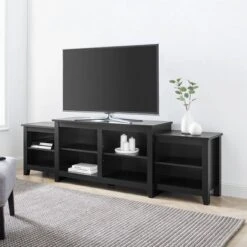 Leveled Classic Tiered Top TV Stand For TVs Up To 50" - Saracina Home -Saracina Home GUEST f1453509 93b5 459a b942 2f0dd9b70cd0