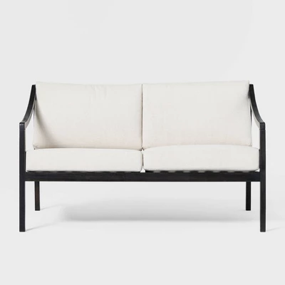 Saracina Home Mid-Century Modern Slatted Acacia Outdoor Bench With Cushions 6 Saracina Home Mid-Century Modern Slatted Acacia Outdoor Bench With Cushions - Image 6