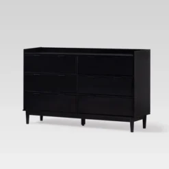 Mid-Century Modern Solid Wood 6 Drawer Double Dresser - Saracina Home 26 Mid-Century Modern Solid Wood 6 Drawer Double Dresser - Saracina Home -Saracina Home GUEST f28737c7 21cc 4ac1 a20c e0fb2c873759