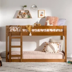 Twin Over Twin Indy Contemporary Solid Wood Bunk Bed - Saracina Home -Saracina Home GUEST f46b06df 56c4 45c1 86f1 0d8dc311751e