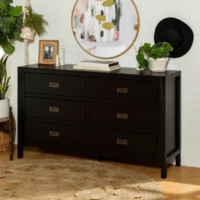 Classic Horizontal Bedroom 6 Drawer Dresser - Saracina Home 1 Classic Horizontal Bedroom 6 Drawer Dresser - Saracina Home