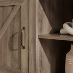 Modern Industrial Barn Door TV Stand For TVs Up To 80" - Saracina Home -Saracina Home GUEST faeb93ef f703 451f bc96 3321edc5a653