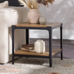 Set Of 2 Benny Urban Industrial Angle Iron Side Tables - Saracina Home -Saracina Home GUEST fb2a554d 6054 4753 b5b4 44f760fd07d6