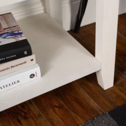 48" Farmhouse Solid Wood 2 Drawer Buffet White - Saracina Home -Saracina Home GUEST fca06093 76ee 4361 a9c1 7bd02fcca42c