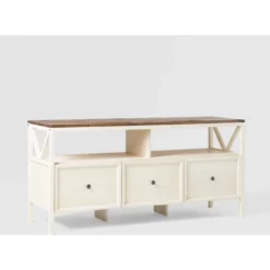 Farmhouse 3 Drawer Wood TV Stand For TVs Up To 65" - Saracina Home 39 Farmhouse 3 Drawer Wood TV Stand For TVs Up To 65" - Saracina Home -Saracina Home GUEST fecee8bb 867b 4497 a2fe de792e75020c