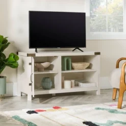 Clarabelle Rustic Industrial Barn Door TV Stand For TVs Up To 50" - Saracina Home 26 Clarabelle Rustic Industrial Barn Door TV Stand For TVs Up To 50" - Saracina Home -Saracina Home GUEST fefe7c85 4072 43ed 8c91 9087761446d9