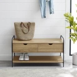 Modern 2 Drawer Storage Entry Bench - Saracina Home -Saracina Home GUEST ff73ef59 928e 4602 95b8 2a95ea0472fb